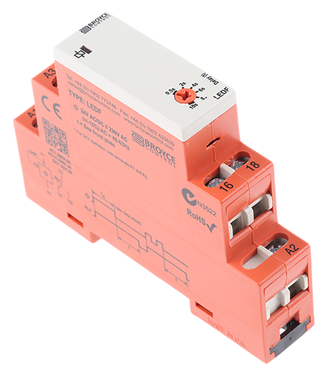LEDF 24VAC/DC/230VAC. 0.5-10 Sec
