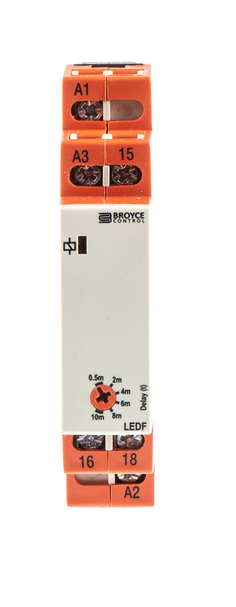 LEDF 24VAC/DC/230VAC. 0.5-10 Mins
