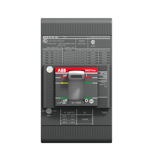 1SDA074641R1 XT1N 125 TMF 50-500 3p F F